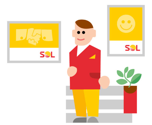 sol business man illustration